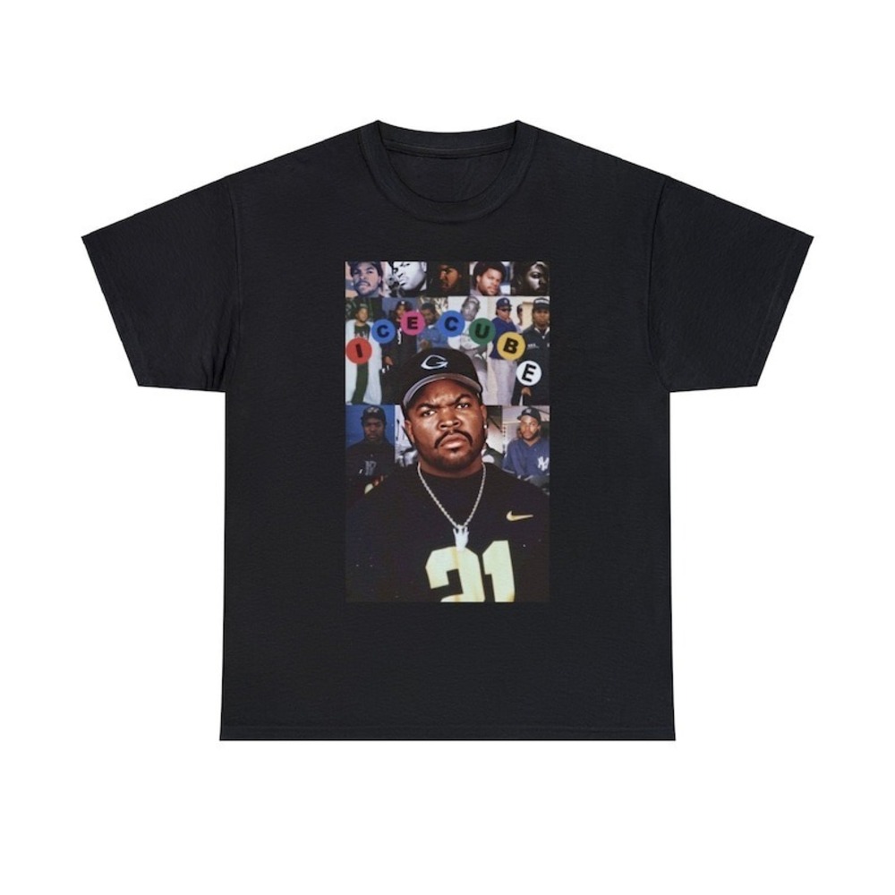 90_s Ice Cube Hip-Hop Design T-shirt